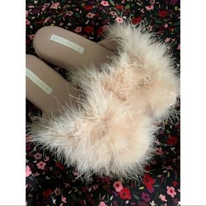 Zara Shoes Home Pink Fluffy Slippers Poshmark
